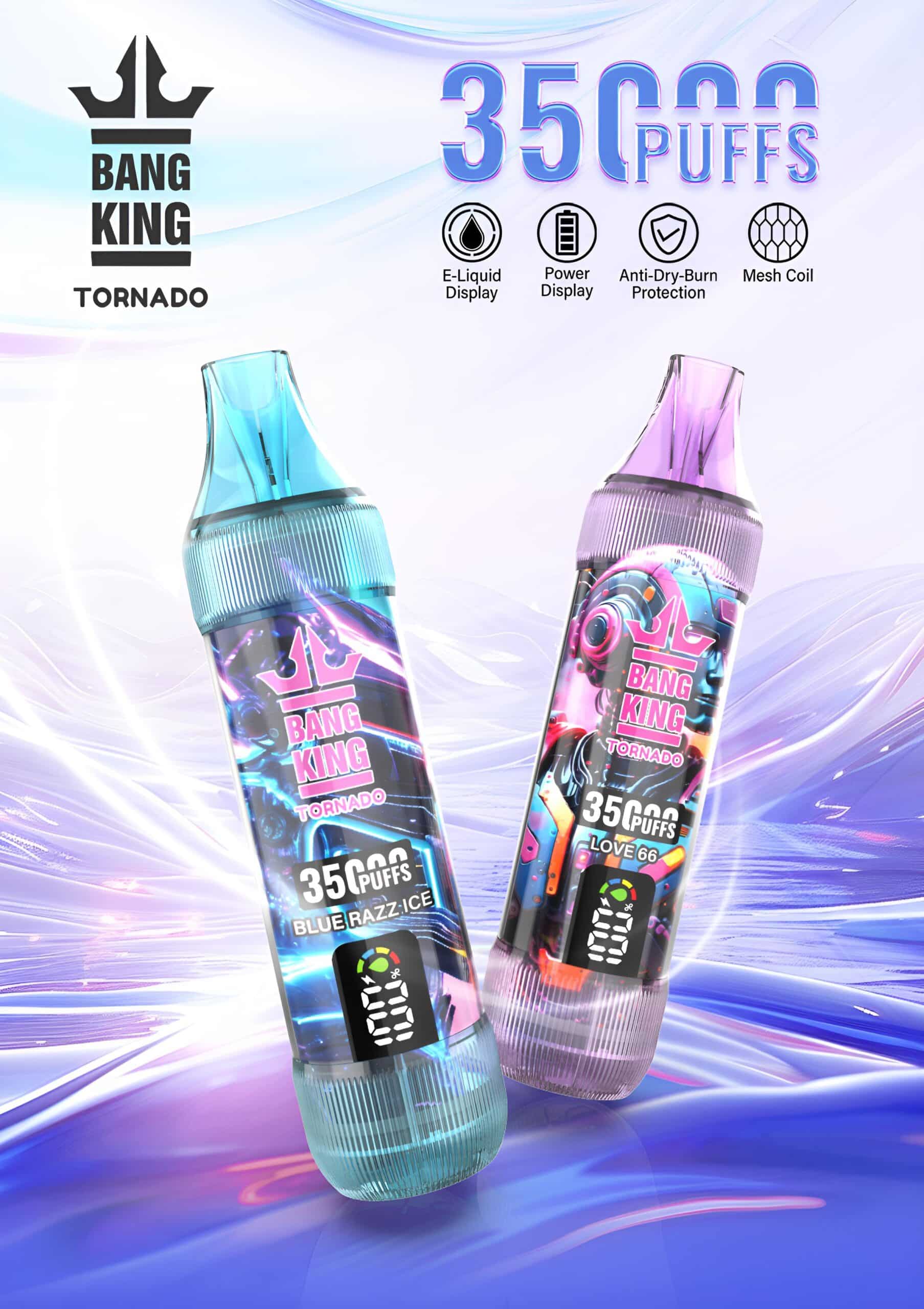 Bang King 35000口大煙量拋棄式電子煙 歐美暢銷款
